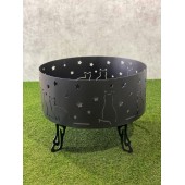 Костровая чаша "Ночные кошки" (800 мм)